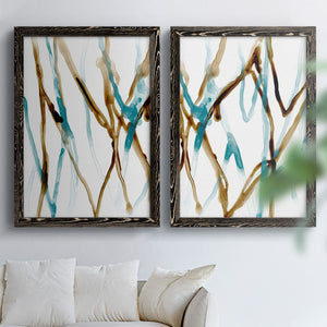 Runnel XVII - Barnwood Framed Canvas Set