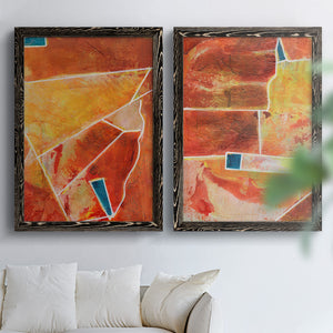 Primary Connection III - Barnwood Framed Canvas Set