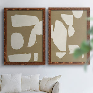 Chunky Abstract I - Premium Framed Canvas 2 Piece Set - Ready to Hang