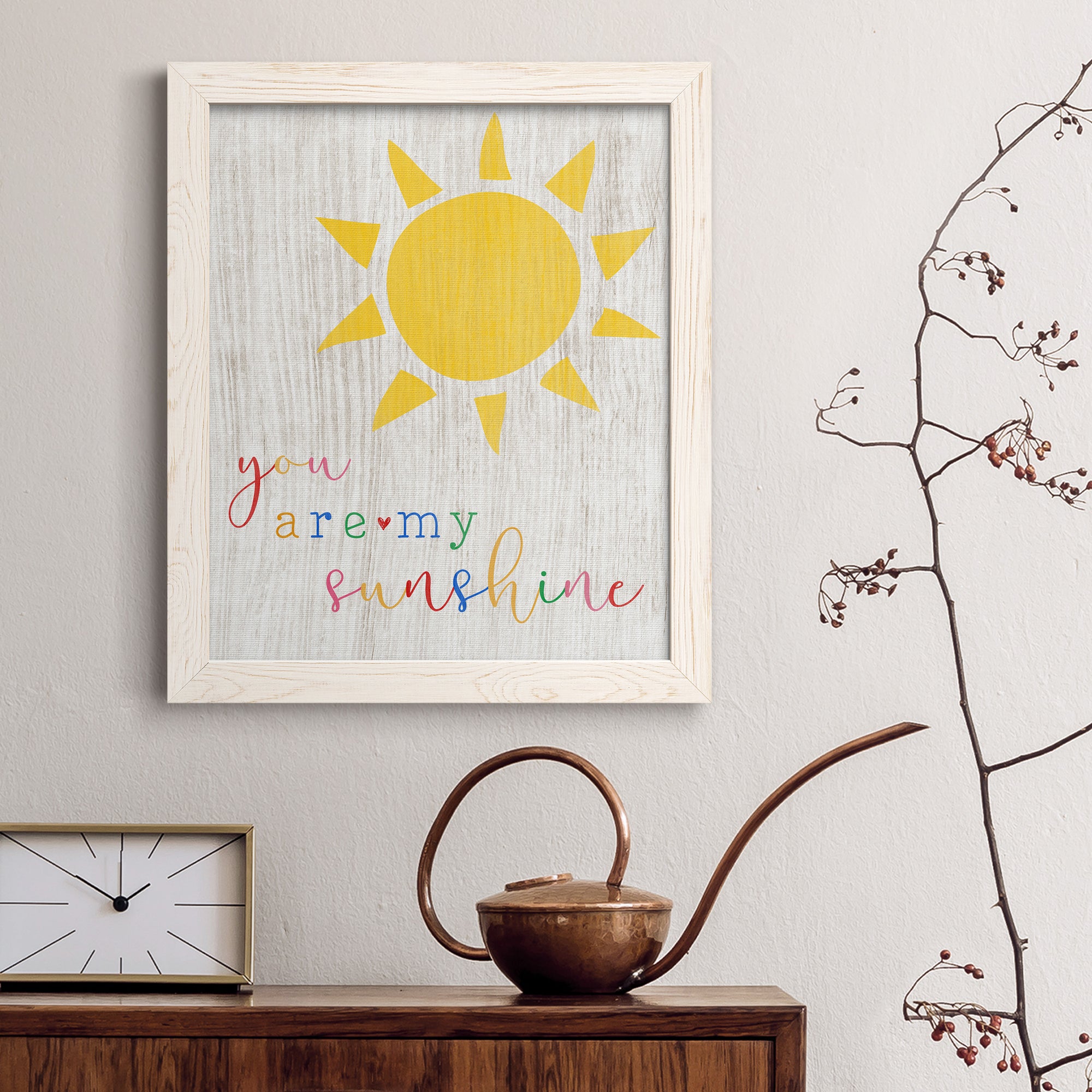 You are my Sunshine - Premium Canvas Framed in Barnwood - Ready to Hang