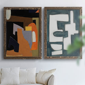 The Olive Press Rooom - Barnwood Framed Canvas Set