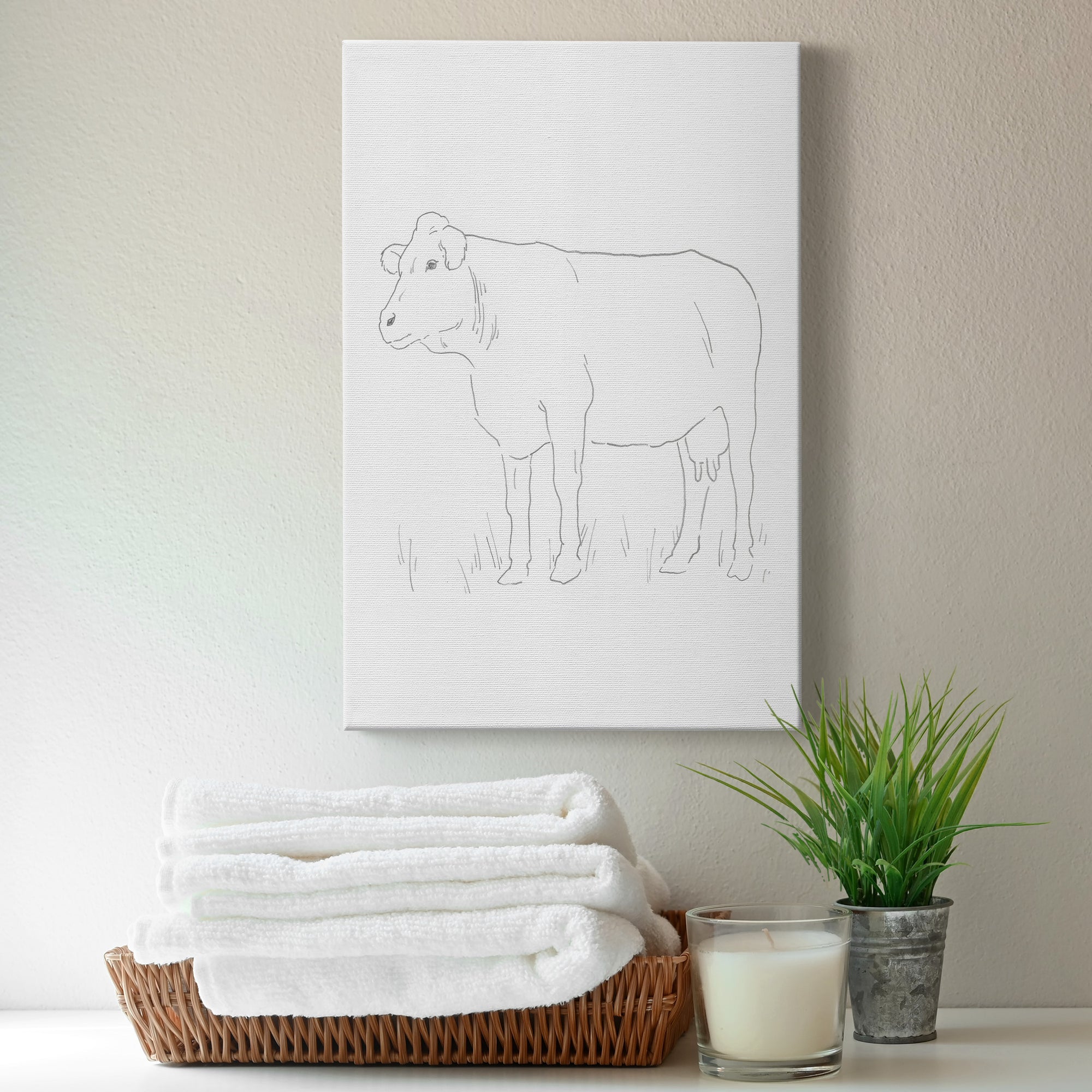 Limousin Cattle IV  Premium Gallery Wrapped Canvas - Ready to Hang