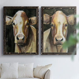 Sweet Eyes I - Premium Framed Canvas 2 Piece Set - Ready to Hang