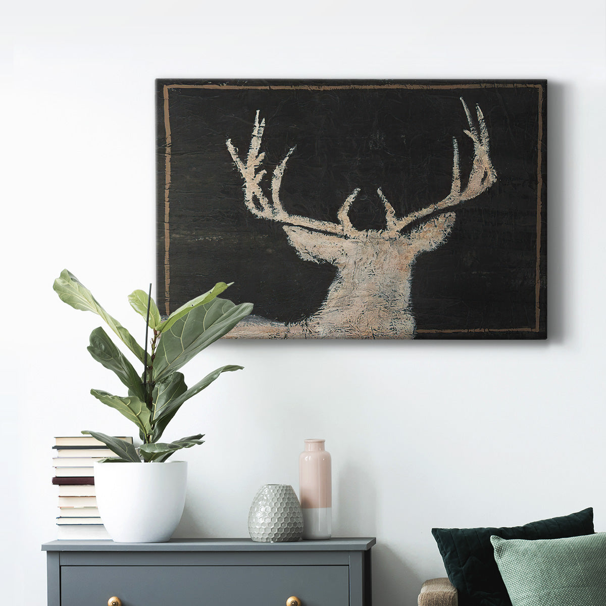 Brow Tine Deer II Premium Gallery Wrapped Canvas - Ready to Hang