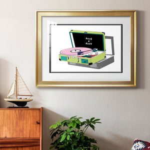 Record Shop II - Modern Framed Art Print