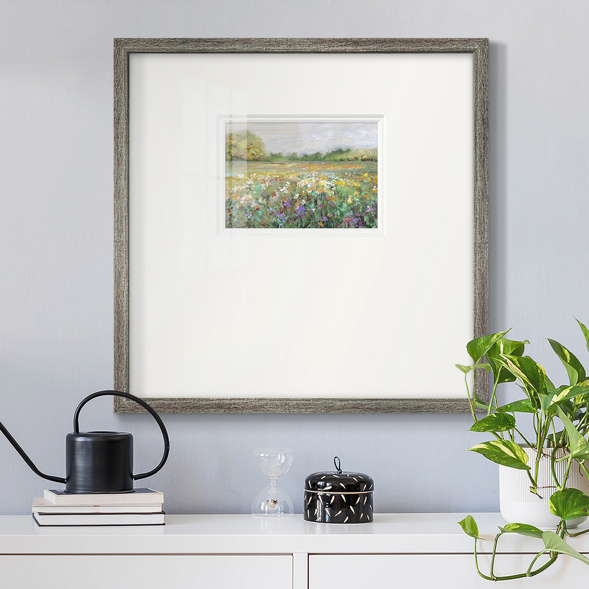 Country Meadow Premium Framed Print Double Matboard
