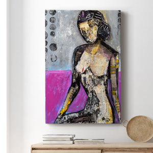 Girl in the Media Premium Gallery Wrapped Canvas - Ready to Hang