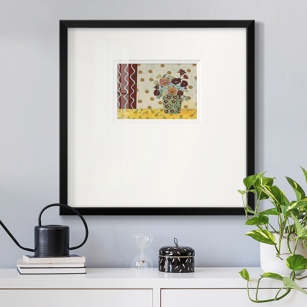 Flowerscape II Premium Framed Print Double Matboard