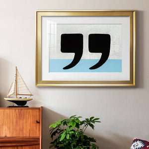 He Said She Said - Modern Framed Art Print