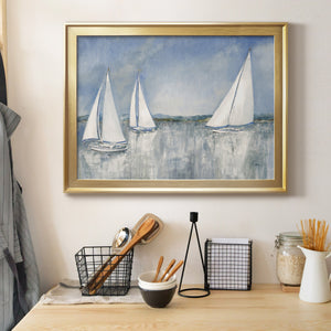 Catching the Breeze - Modern Framed Canvas Print