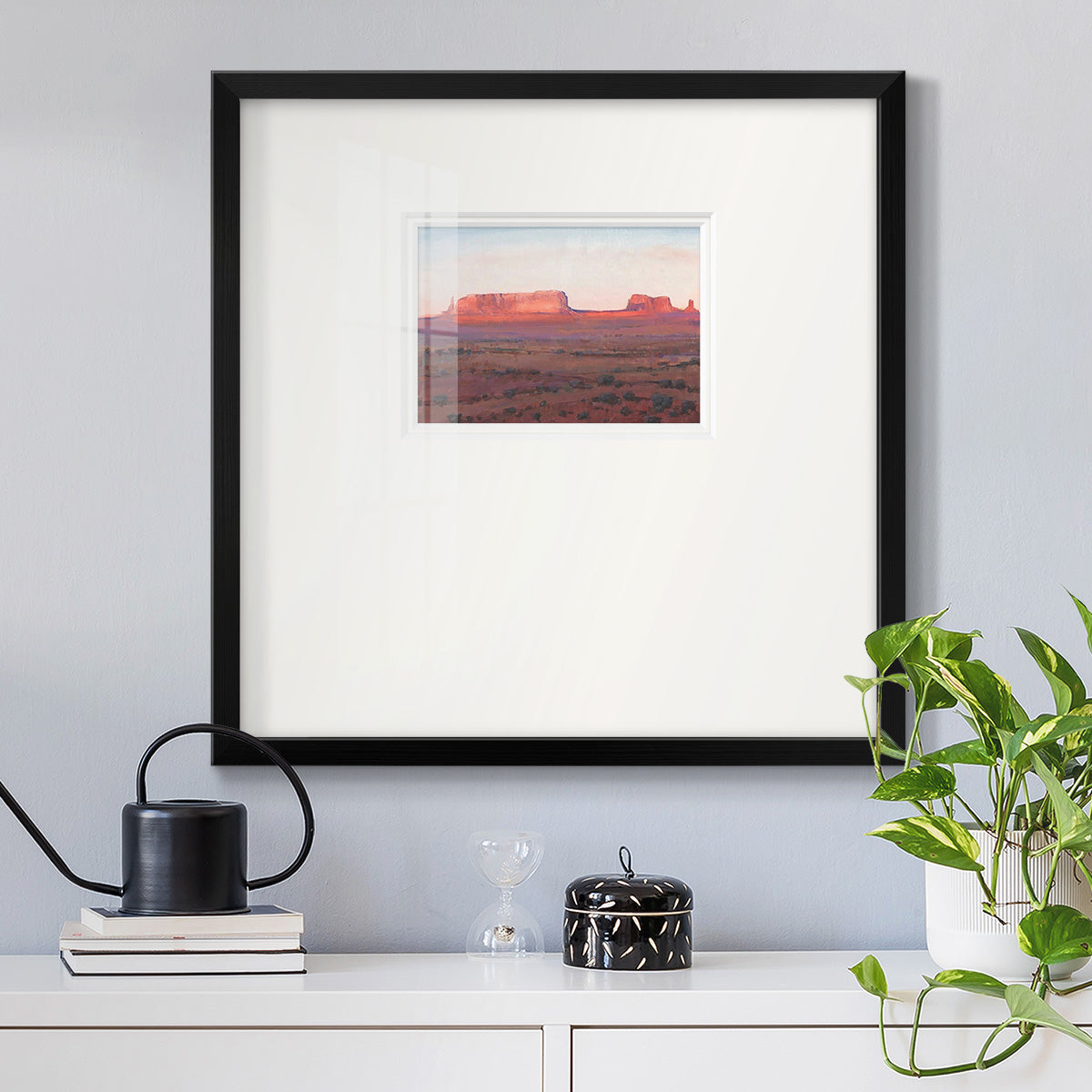 Red Rocks at Dusk I Premium Framed Print Double Matboard