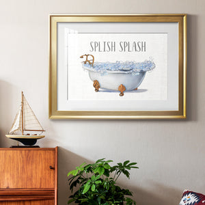 Splish Splash - Modern Framed Art Print
