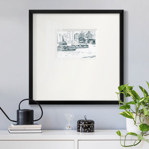 Ferryboats I Premium Framed Print Double Matboard
