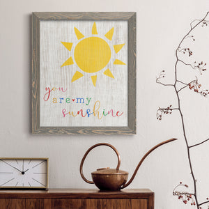 You are my Sunshine - Premium Canvas Framed in Barnwood - Ready to Hang