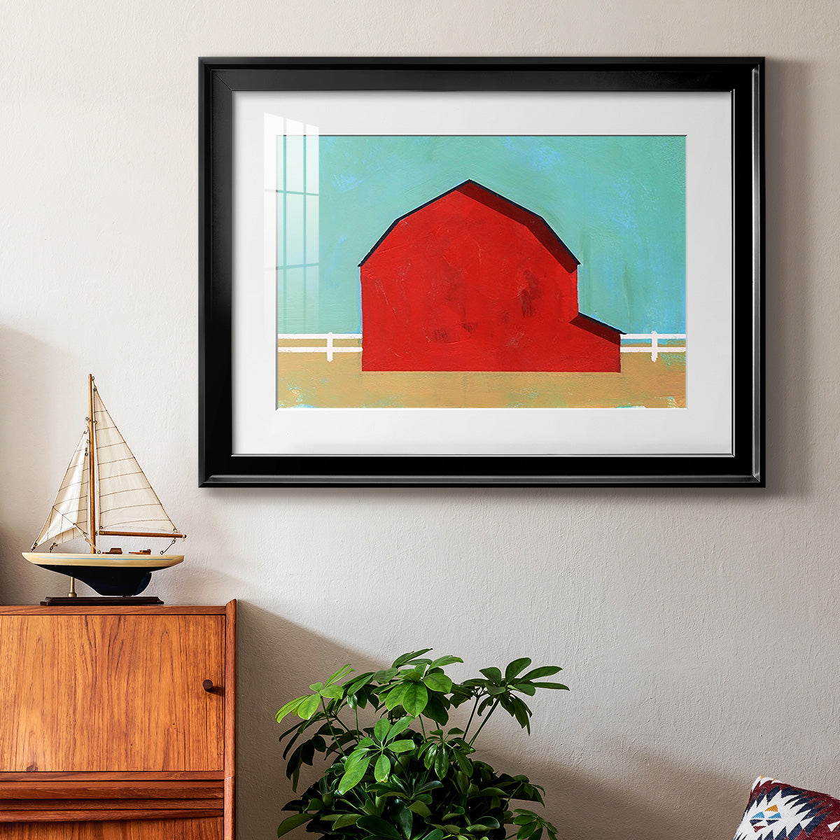 Big Red One I Premium Framed Print - Ready to Hang