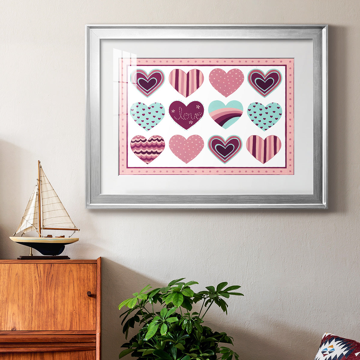 Sweet Valentine Collection A Premium Framed Print - Ready to Hang