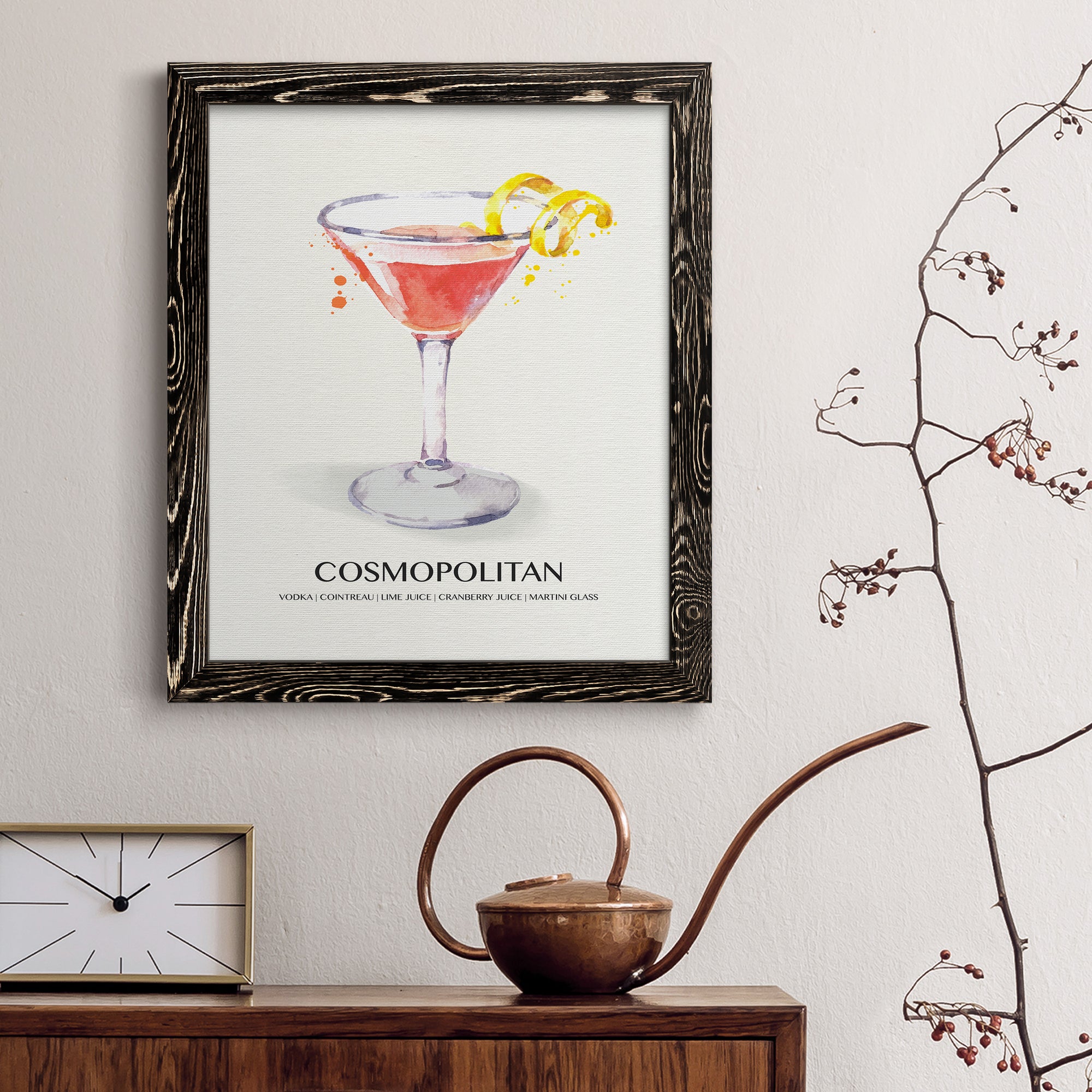 Cosmopolitan - Premium Canvas Framed in Barnwood - Ready to Hang