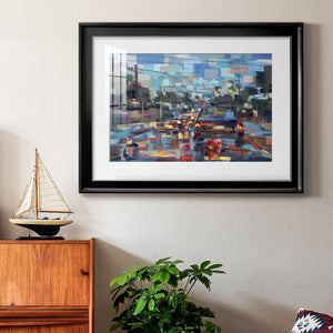 Red Traffic - Modern Framed Art Print