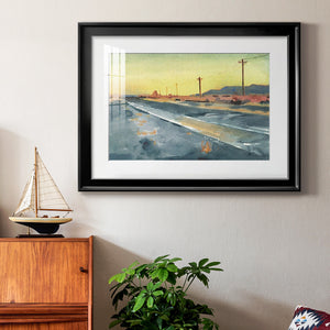 Deserted Highway I - Modern Framed Art Print