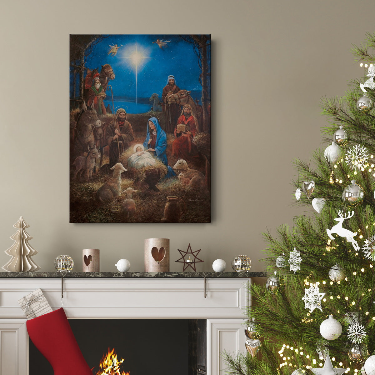 The Nativity - Premium Gallery Wrapped Canvas  - Ready to Hang