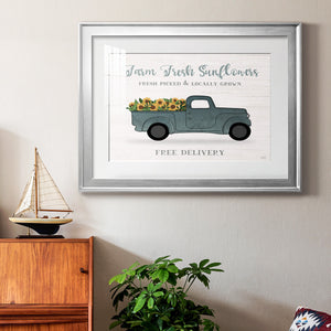 Farmers Market Truck - Modern Framed Art Print
