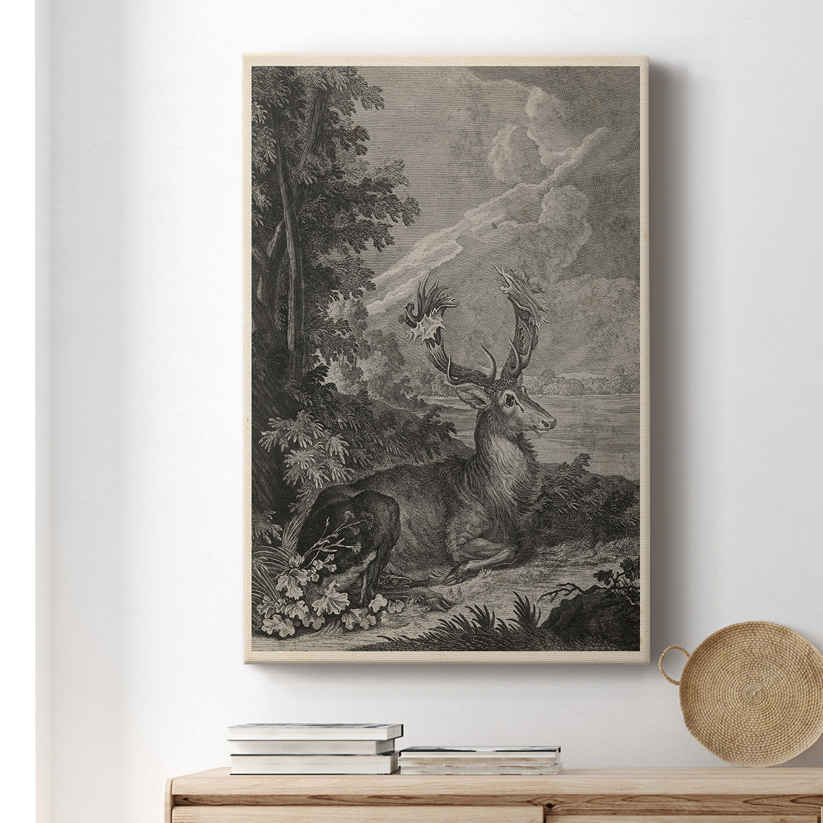 Woodland Deer III Premium Gallery Wrapped Canvas - Ready to Hang