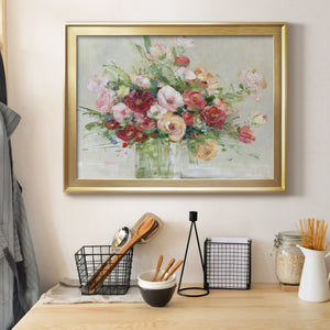 Just Peachy - Modern Framed Canvas Print