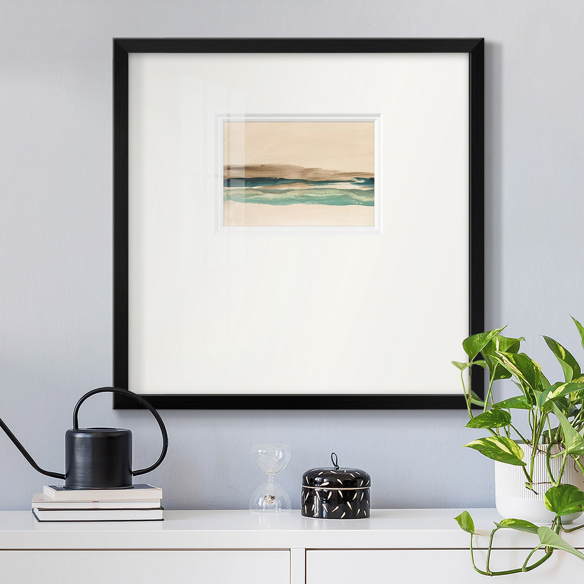 Layered Horizon I Premium Framed Print Double Matboard