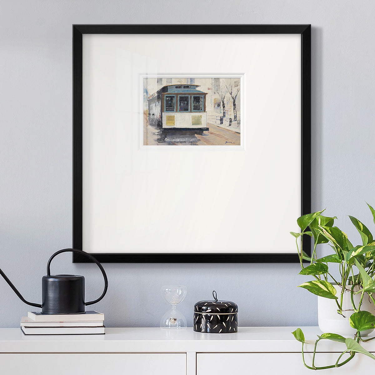 Cable Town Premium Framed Print Double Matboard