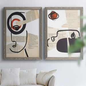 Faces of A Century I - Barnwood Framed Canvas Set