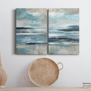 Distant Drama I Premium Gallery Wrapped Canvas - Ready to Hang - Set of 2 - 8 x 12 Each