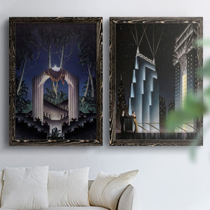 Deco Paradise - Premium Framed Canvas 2 Piece Set - Ready to Hang