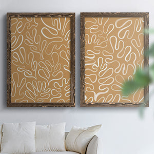 Matisse Pieces I - Barnwood Framed Canvas Set