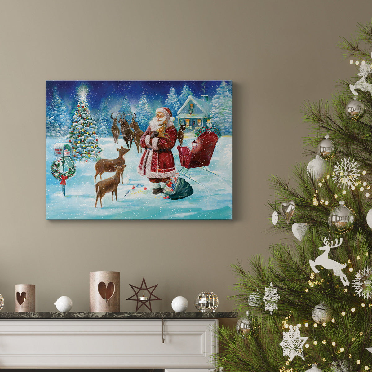 North Pole - Premium Gallery Wrapped Canvas  - Ready to Hang