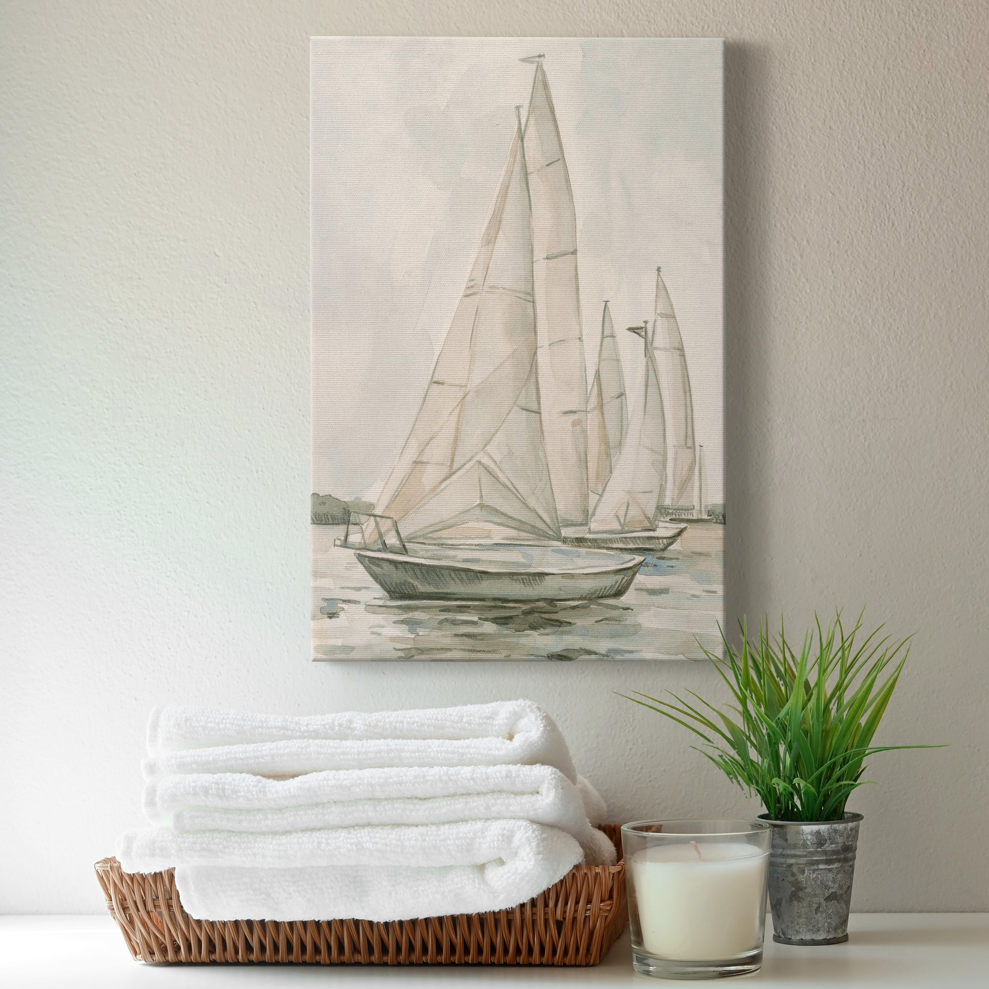 Sail Scribble II Premium Gallery Wrapped Canvas - Ready to Hang