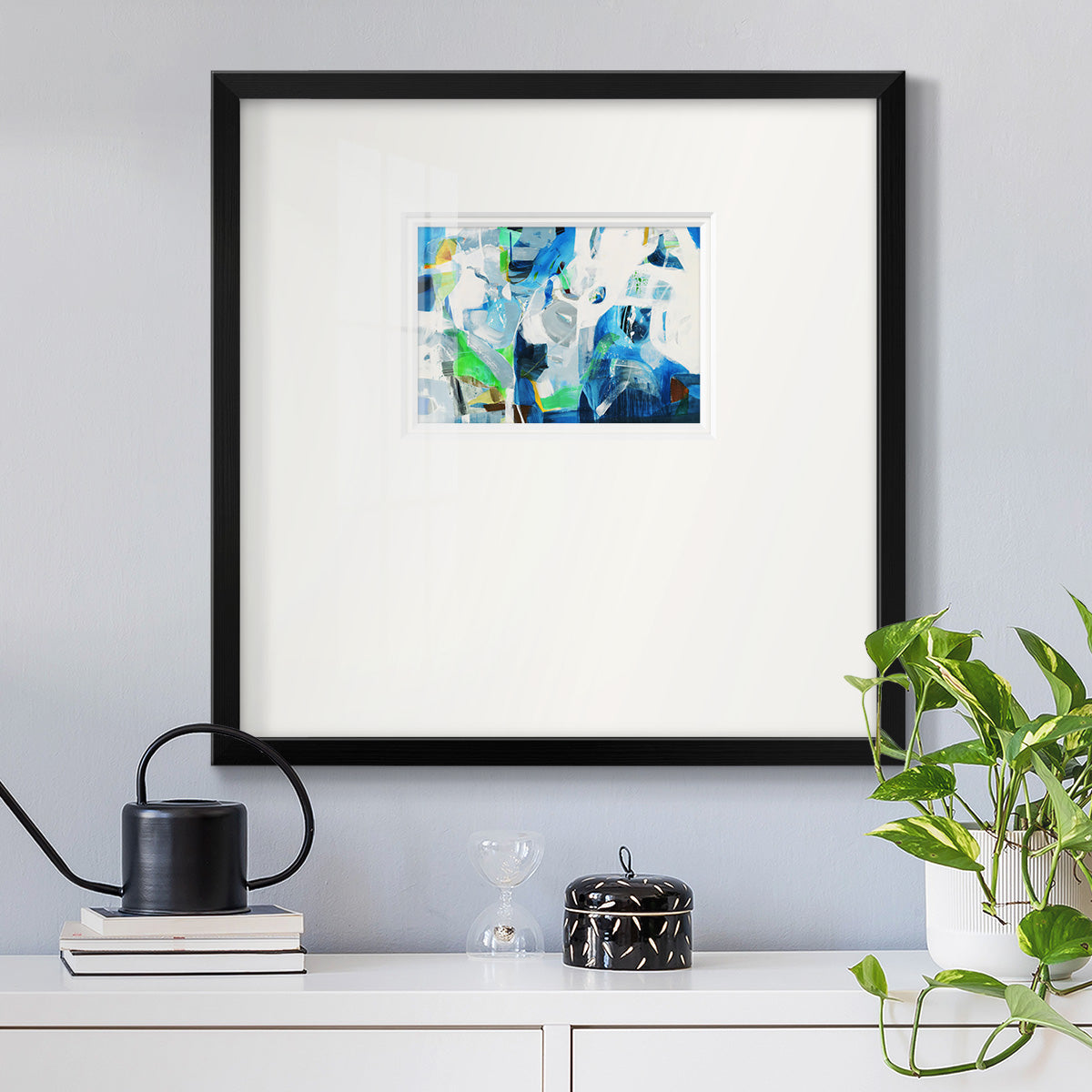 Down the Rapids- Premium Framed Print Double Matboard