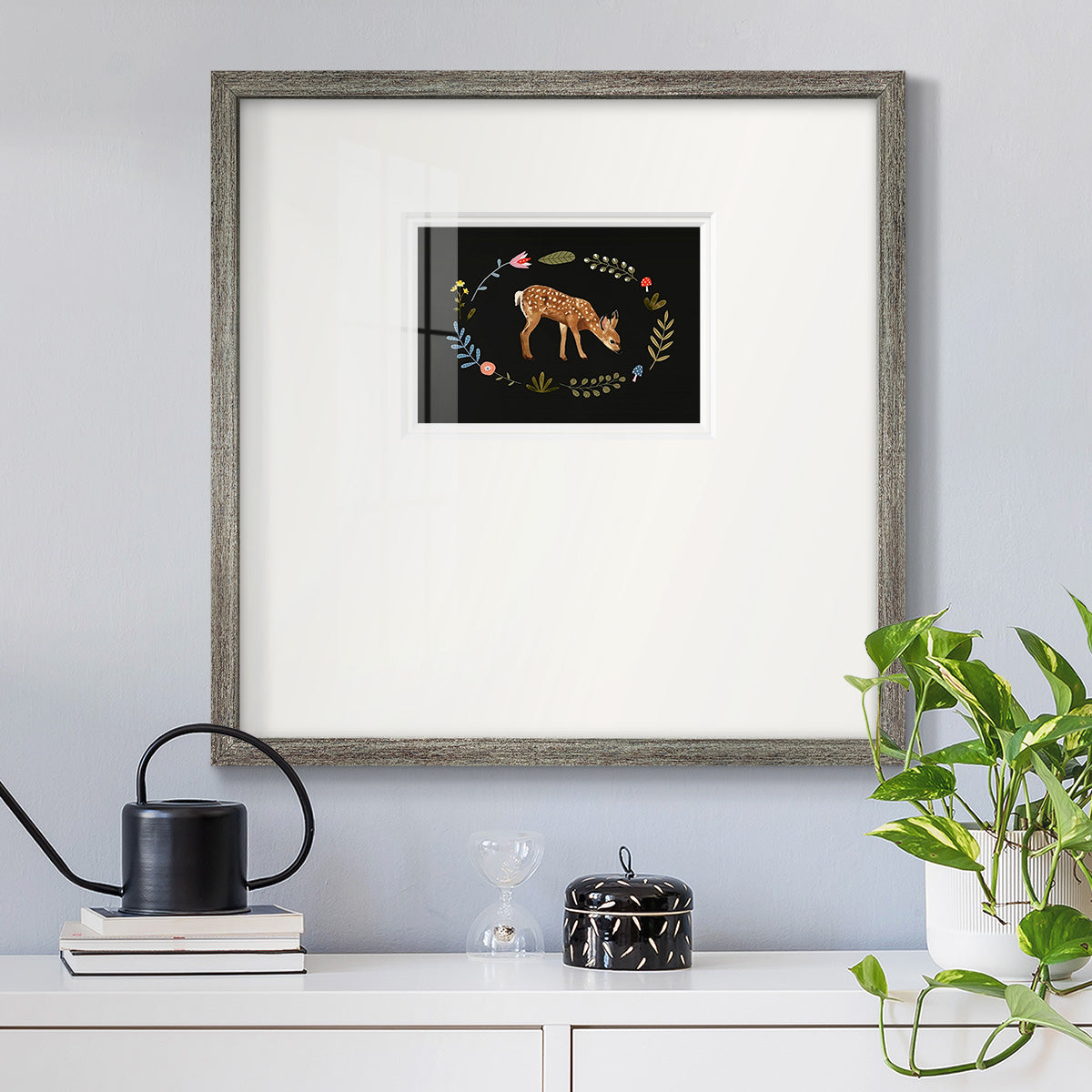 Critter & Foliage III Premium Framed Print Double Matboard