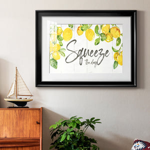 Lemon Squeeze - Modern Framed Art Print