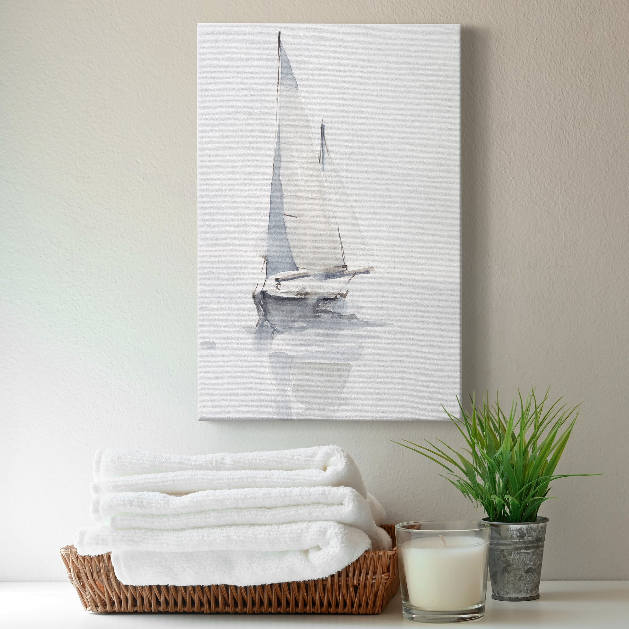 Misty Harbor II Premium Gallery Wrapped Canvas - Ready to Hang