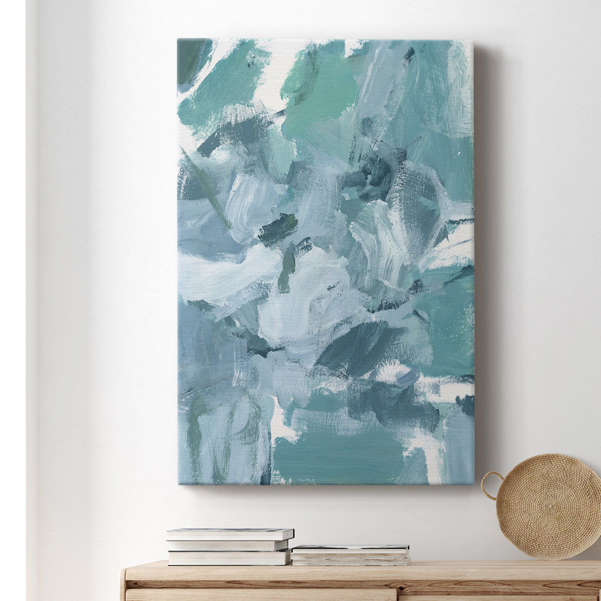 Soft Teal II Premium Gallery Wrapped Canvas - Ready to Hang