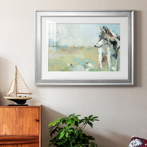 Lone Wolf - Modern Framed Art Print