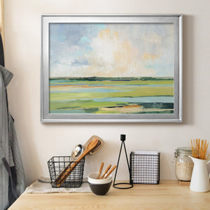 Pastel Horizon I - Modern Framed Canvas Print