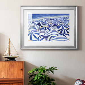 Candy Bowl Prussian Blue - Modern Framed Art Print