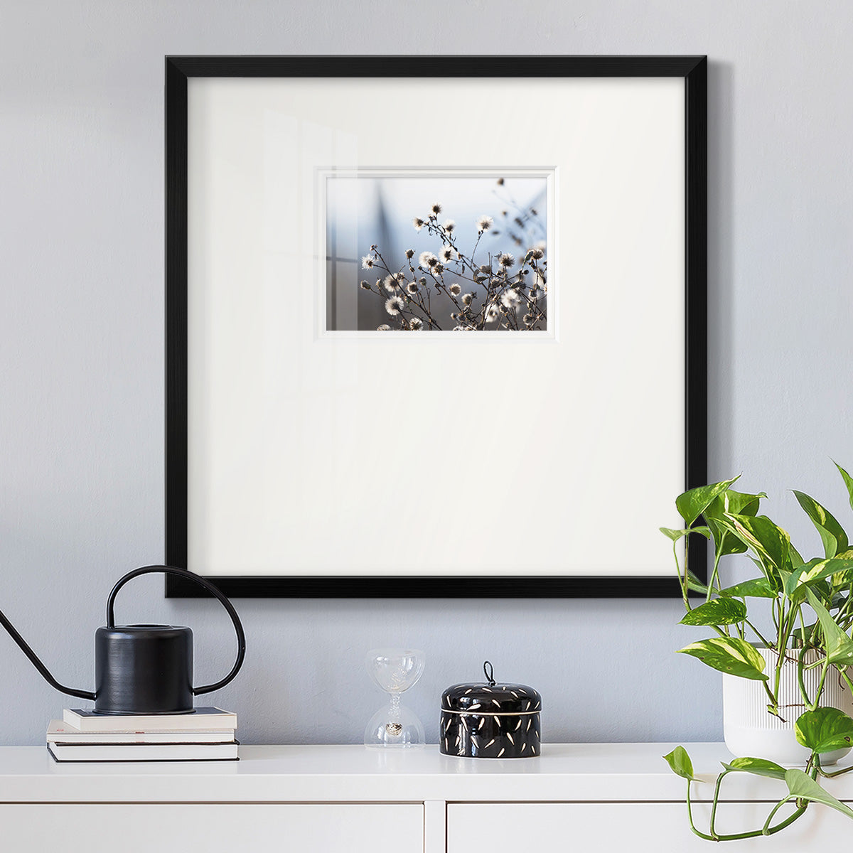 Spring Fluff- Premium Framed Print Double Matboard