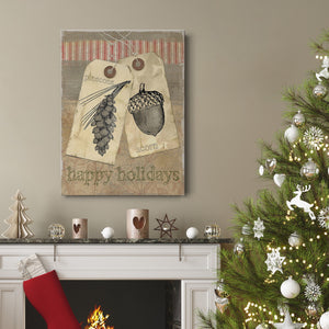 Burlap Tags - Canvas Art Print