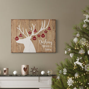 Dashing Through The Snow - Premium Gallery Wrapped Canvas  - Ready to Hang