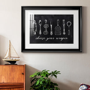 Choose Your Weapon - Modern Framed Art Print