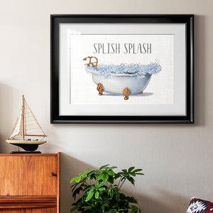 Splish Splash - Modern Framed Art Print