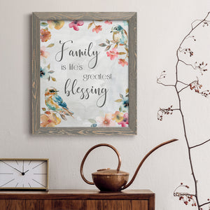 Spring Bird Blessing - Premium Canvas Framed in Barnwood - Ready to Hang