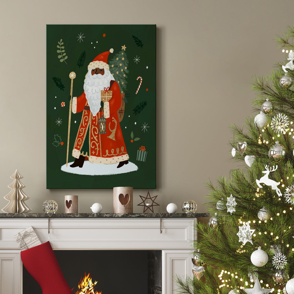 Little St. Nick II Premium Gallery Wrapped Canvas - Ready to Hang